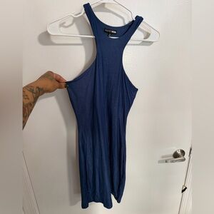 Fashion Nova Navy Sleeveless Dress